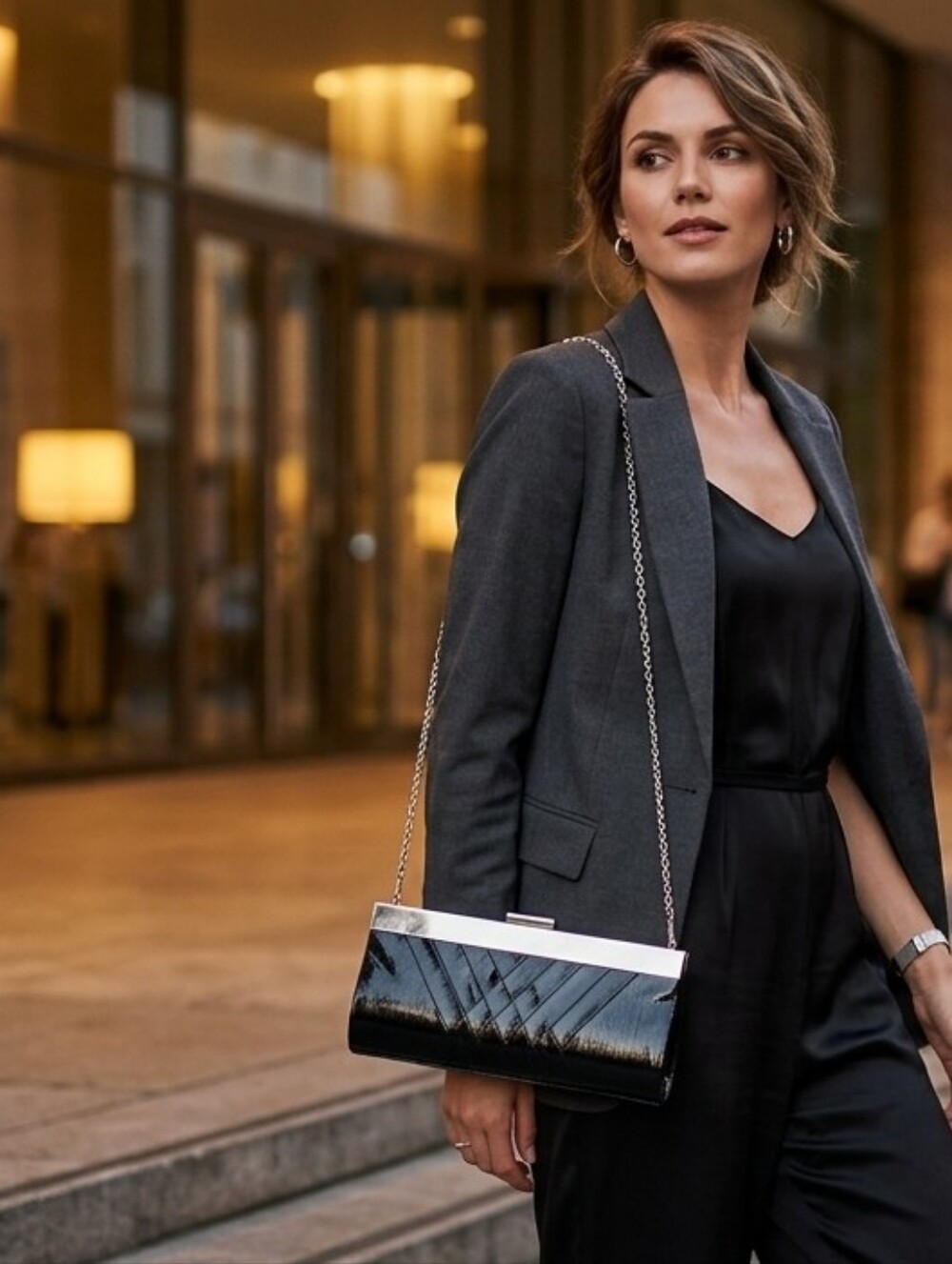 Black vintage clutch